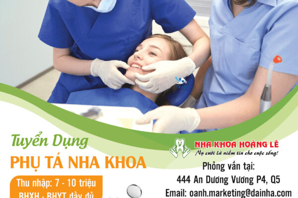 Tuyển dụng phụ tá nha khoa